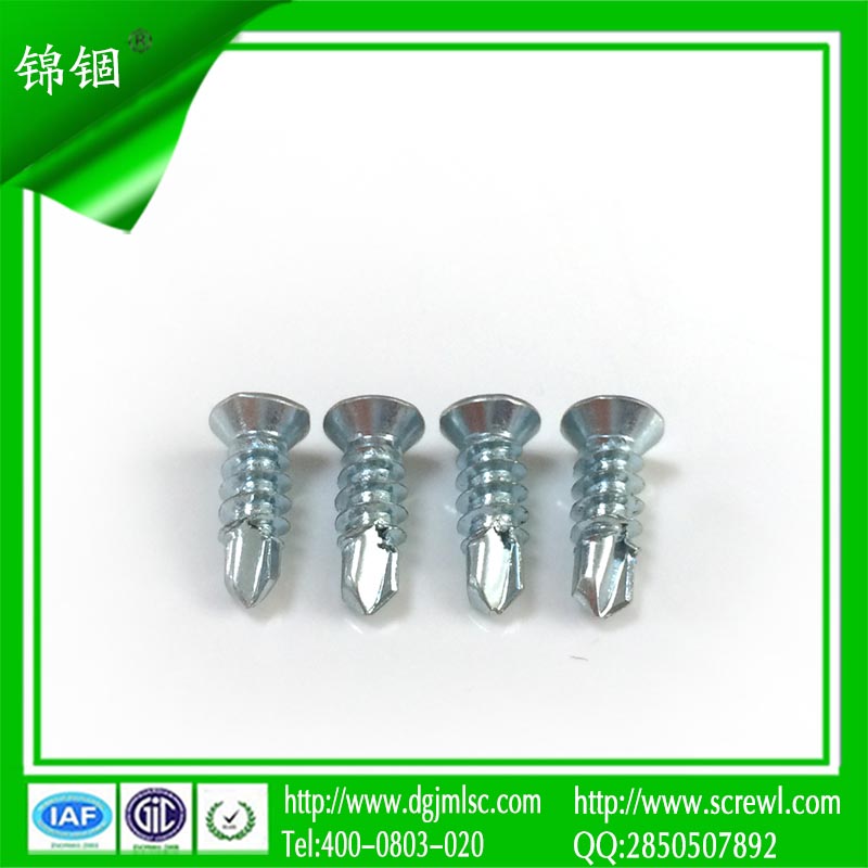 Countersuk Head Blue Zinc Plating Self Drilling Screw