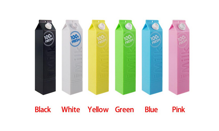 Creative Milk Design Portable 2600mAh Mobile Power Bank Charger