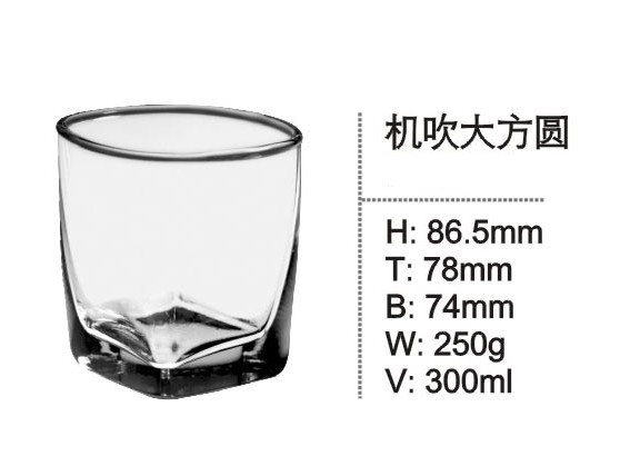 Tumbler Glass Cup Drinking Glass Cup Glassware Kb-Hn068