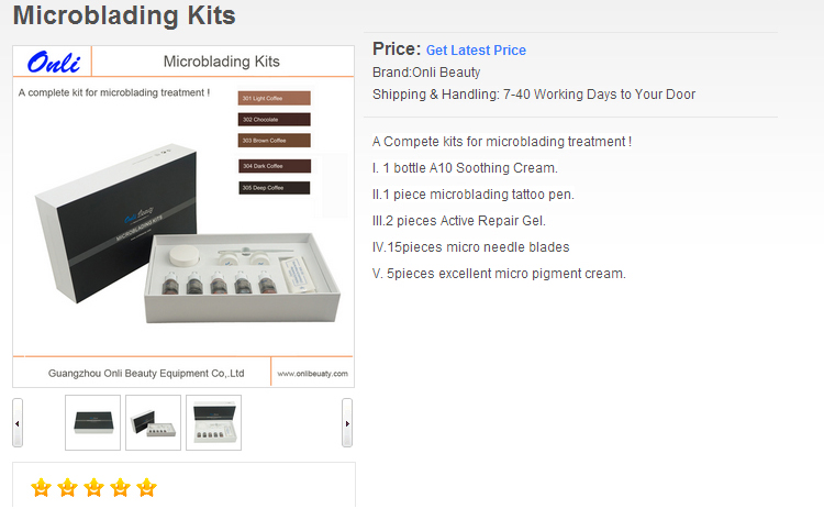 Microblading Kits for Permanet Makeup Eyebrow Beauty Manual Pen Kits Microblading Pigment