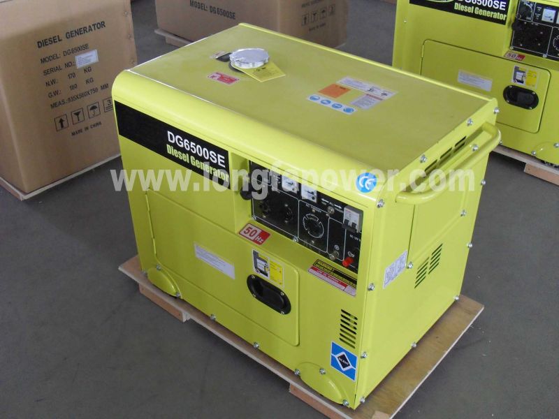 South Africa 5kw 5kVA Silent Type Key Start Power Diesel Generator