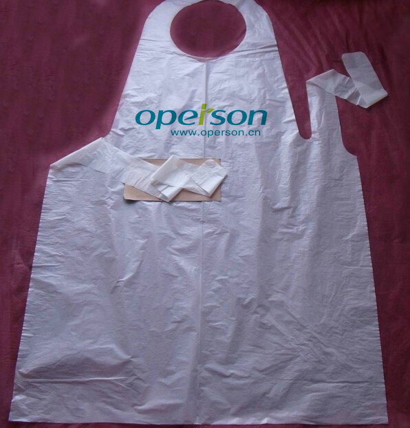 Disposable PE Apron with Various Sizes and Colors