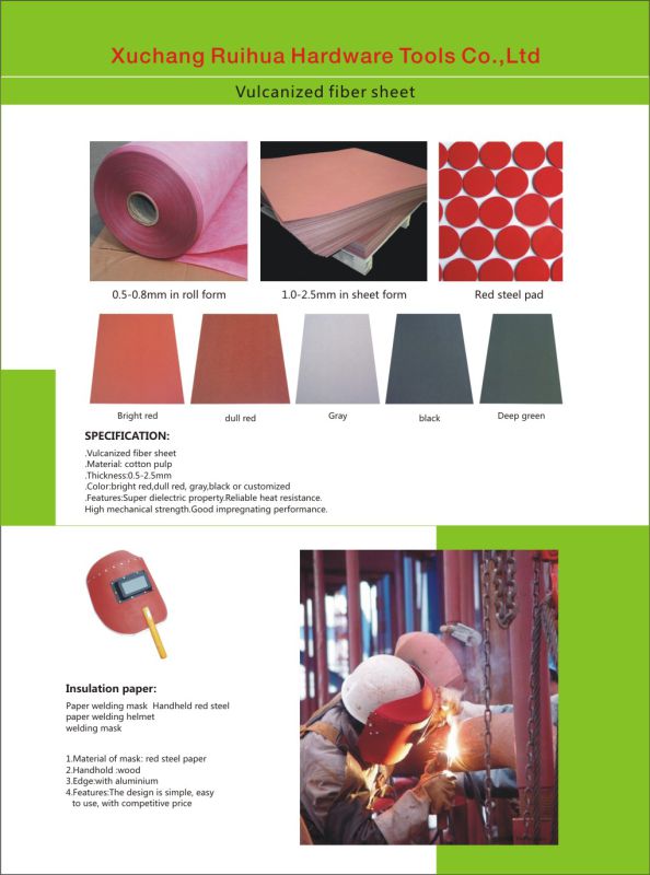 OEM Factory 2016 New Insulation Red Vulcanized Fibre Sheet/White Color Insulation Vulcanized Fibre Sheet for Electrical Motors,Electrical Appliances, Transforme