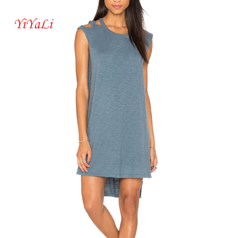 Short Front Longer Back Jersey Dress