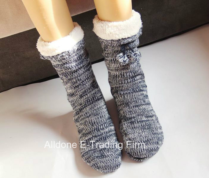 Men Knitted Anti-Slip Christmas Floor Socks Factory Manufacturer