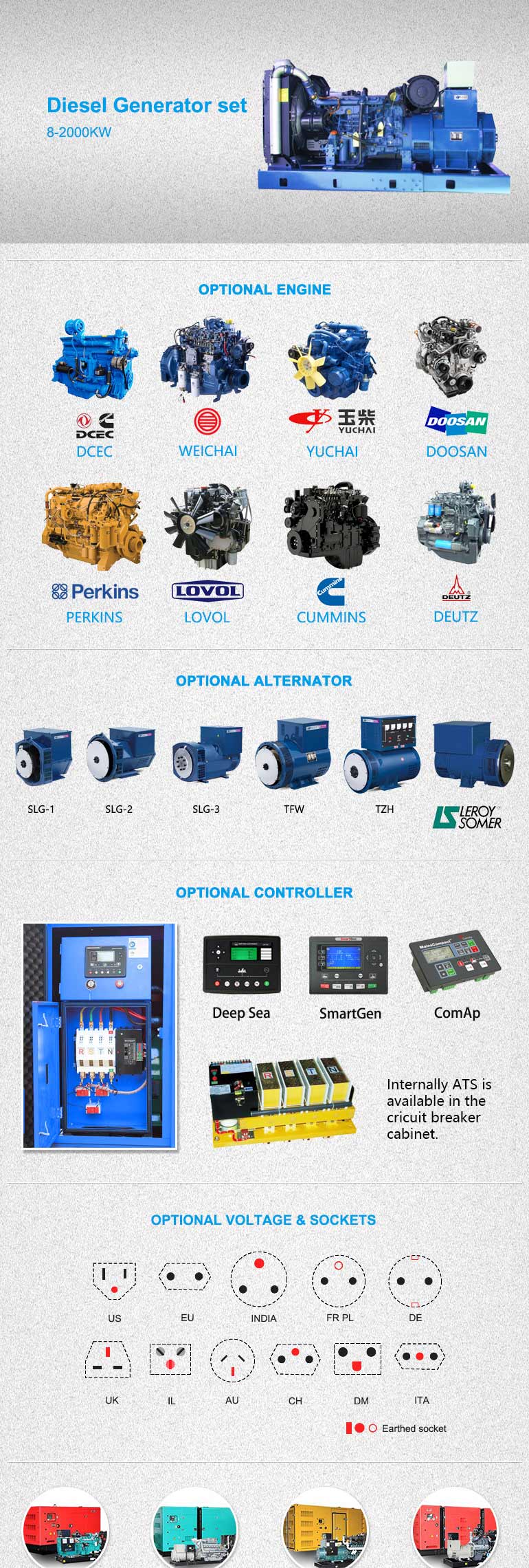 Open Frame Portable 1/3phase 5kw/6.5kVA Diesel Generator