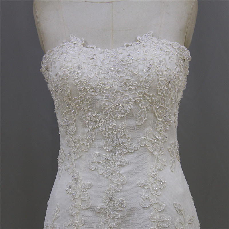 Heart Shaped Real Made Merdaid Wedding Dress