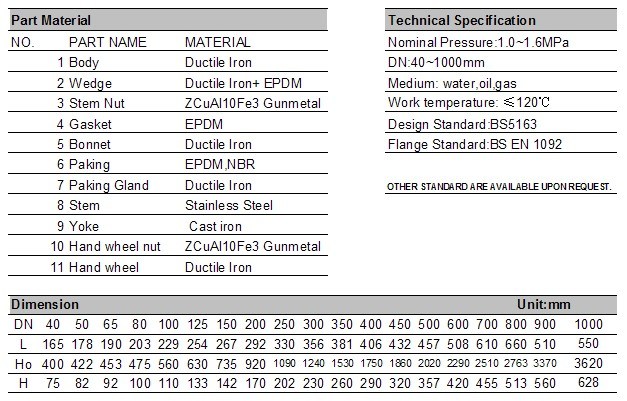 Fitefighting Rising Stem Gate Valve (Z41X)