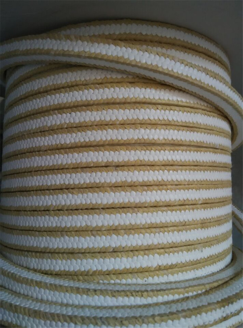 White PTFE Packing with Aramid Corners for Mechanical Seal (HY-S210WA)