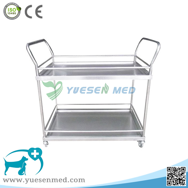 Medical Veterinary 304 Stainless Steel Surgical Instrument Trolley