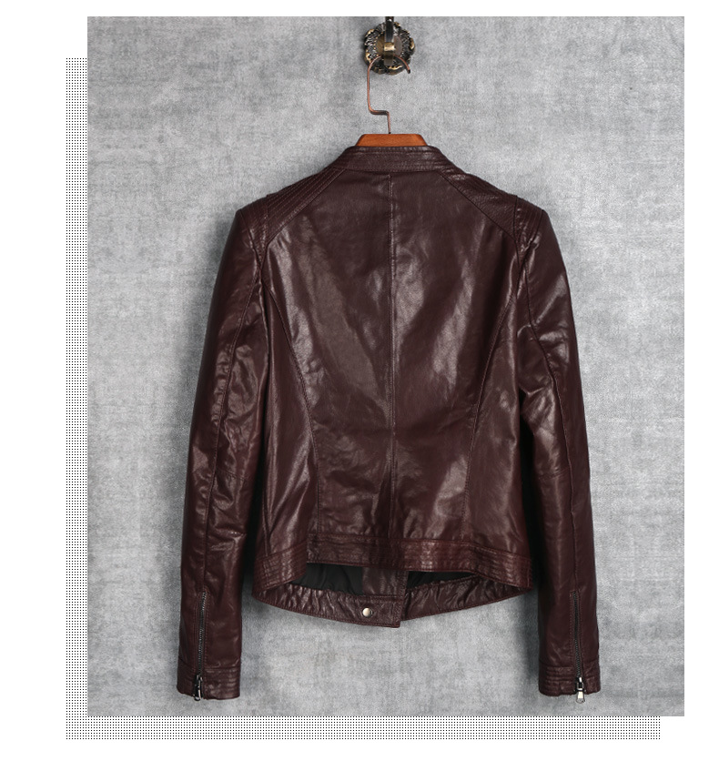 New Women's Genuine Sheep Leather Jacket