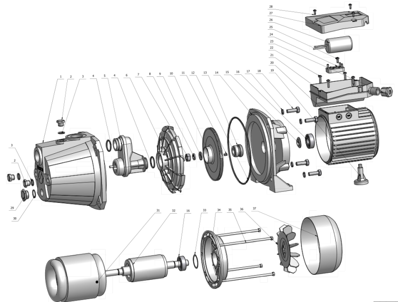 China Top Manufacturer Produce Jet Self-Priming Water Pumps (JET-100S)