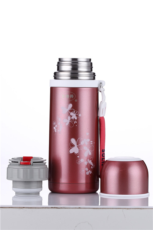 18/8 Solidware Stainless Steel Vacuum Flask Svf-400A Red