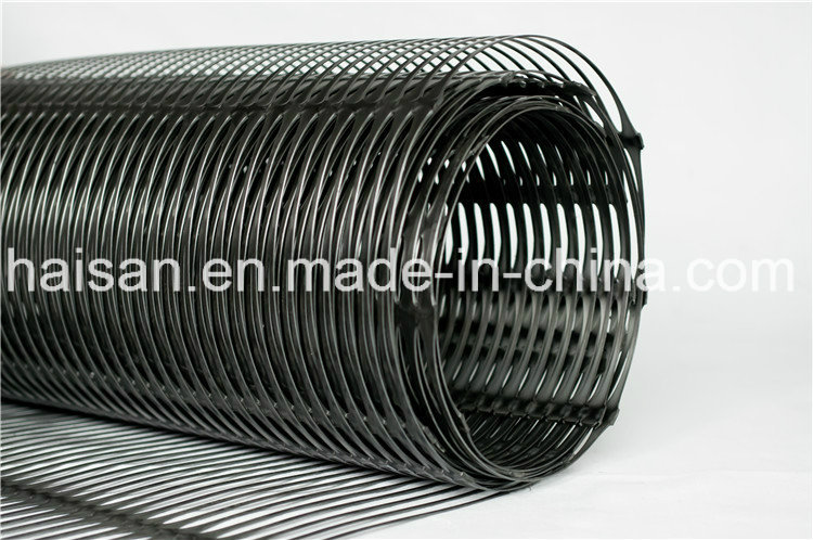 Newest Designed 1-3m Width 170kn/M High Tensile Strength Uniaxial Plastic Geogrid for Stabilizer