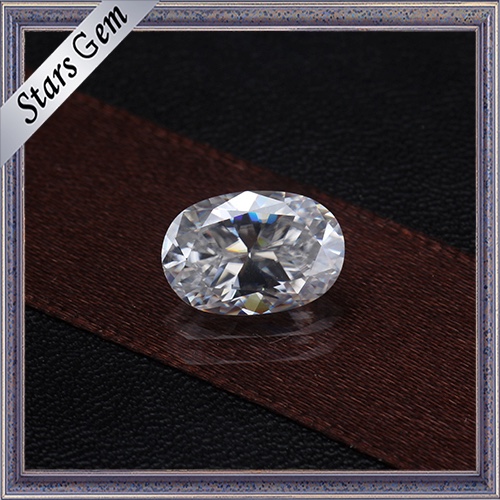 4X6mm 0.5 Carat Oval Cut High Quality Synthetic White Moissanite Diamond for Rings