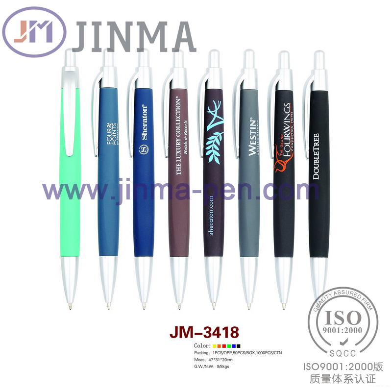 The Hot Promotion Gift Plastic Ball Pen Jm-3418