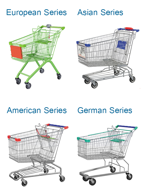 Supermarket Equipments Trolley Basket Shelving