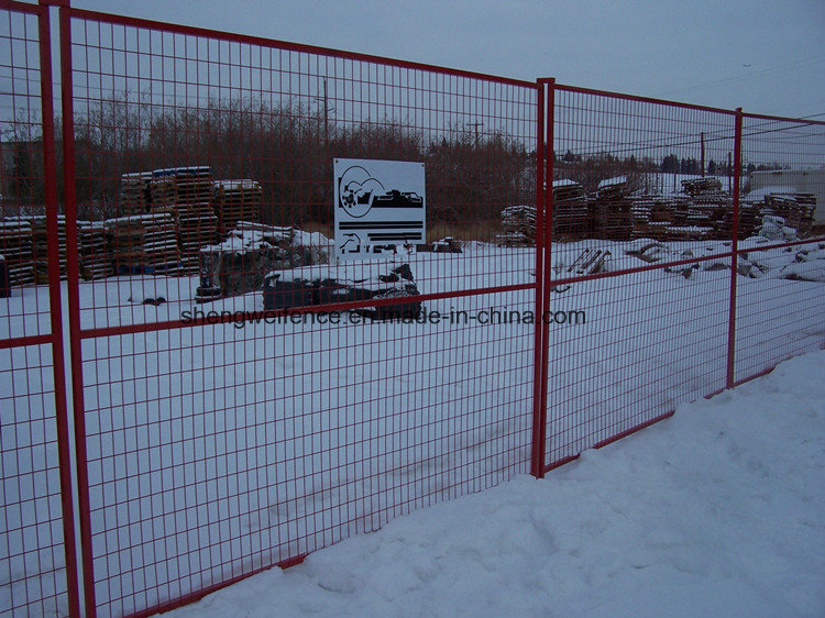 Plastic Coated Canada Standard Temporary Fence