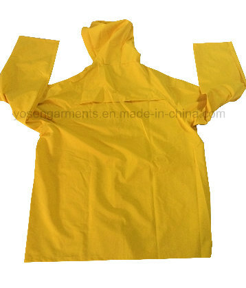 PVC/Polyester PVC Waterproof Outdoor Workwear Clothing Raincoat Rainsuit (RWB03)