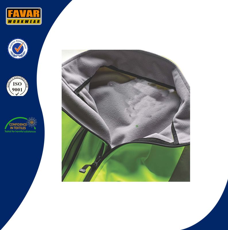 High Vis 2 Tone Waterproof Breathable Softshell Jacket