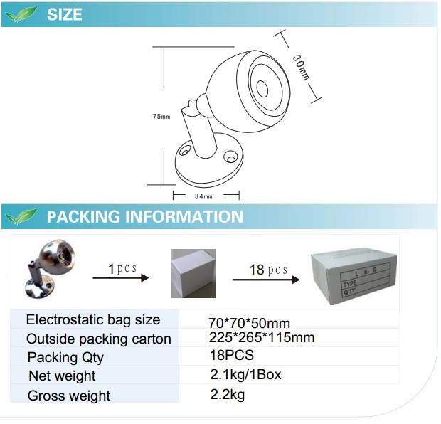 LED Cabinet Lights (GN-GT-WW1W1-02)