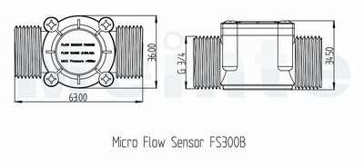 Water Flow Sensor (FS300B)