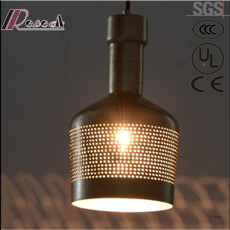 Black Ancient Industry Hollow Pendant Lighting with Bar