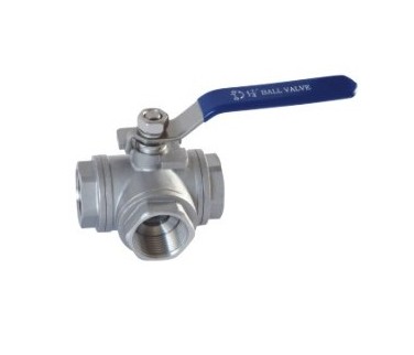 Stainless Steel Flanged 3 Way Ball Valve