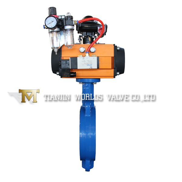 Pneumatic Actuators Control Butterfly Valve