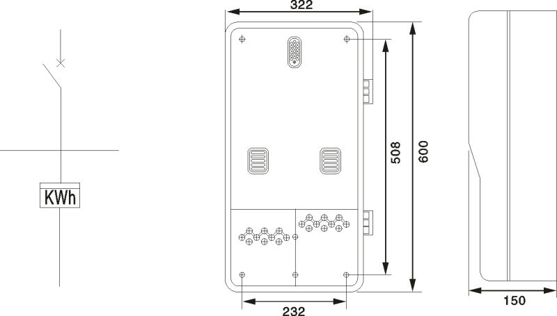 Three Phase Energy Meter 1 Box