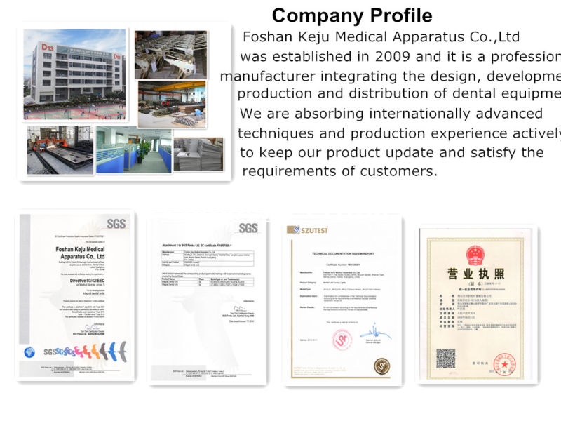 ISO Ce Approved Dental Equipment China Luxury Dental Unit Chair