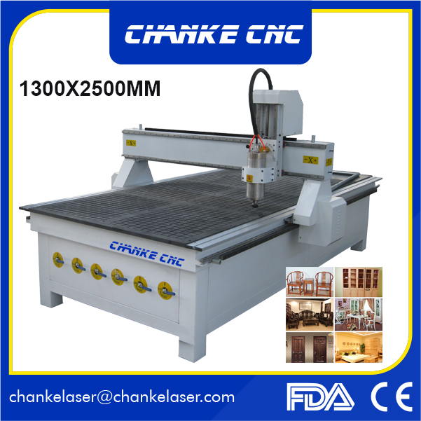 1300X2500mm Special Designed Wood CNC Carving Cutting Machine