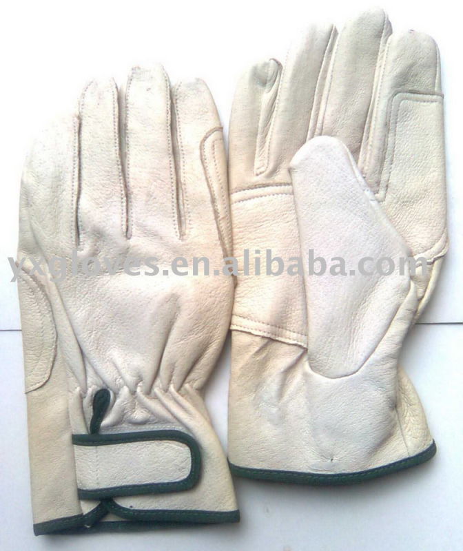 Pig Grain Leather Glove-Driver Glove-Utility Glove-Weight Lifting Glove