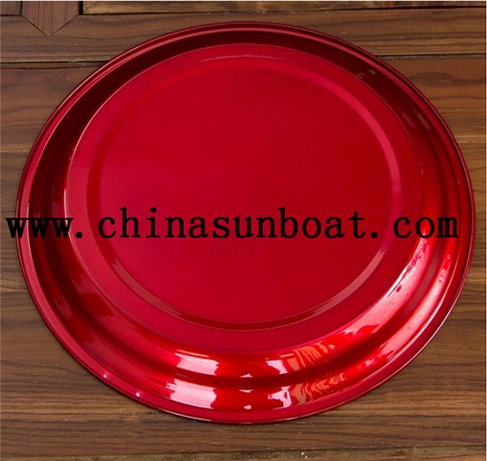 Enamel Round Plate Serving Tray