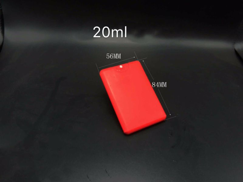 20ml Red Credit Card Perfume Hand Sanitizer Spray Bottle