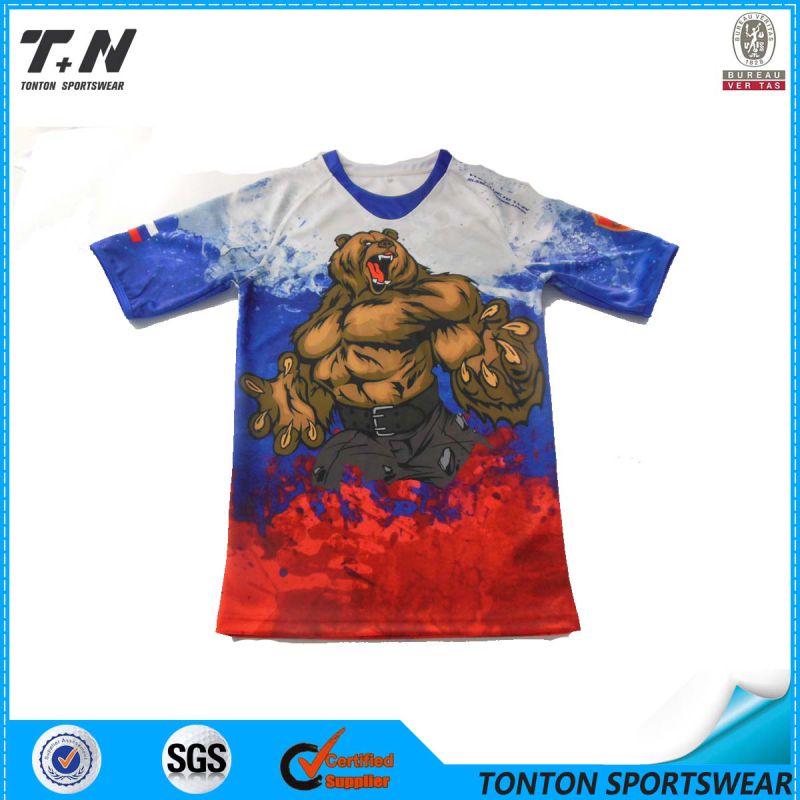 Custom Men's Full Printing Dry Fit T Shirt