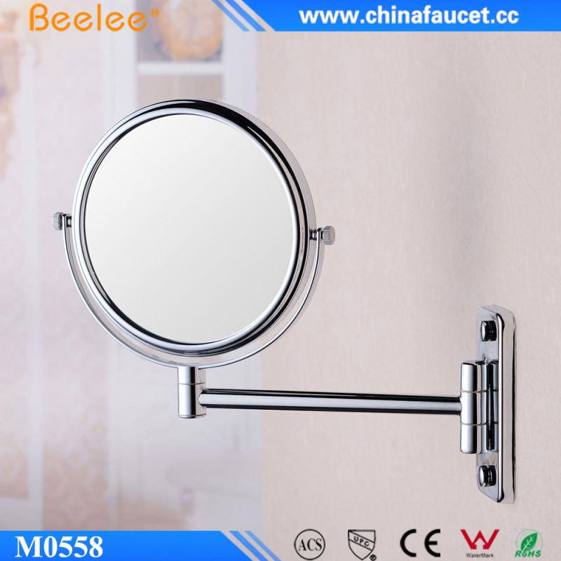 Double Sided Brass Frame Wall Extendable Mirror