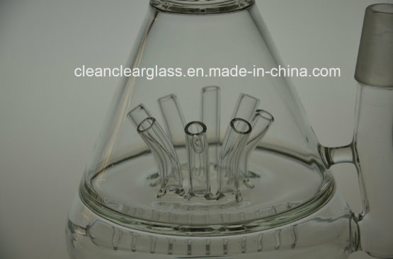 New Design Hot Sale Glass B Glass Water Pipe with Tube Showerhead Perc