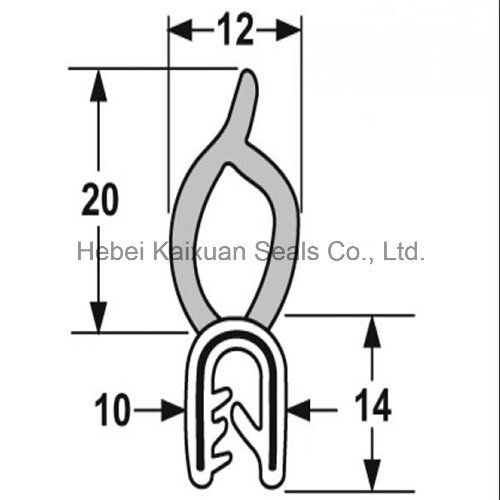 EPDM Rubber Extruded Rubber Protective Strips