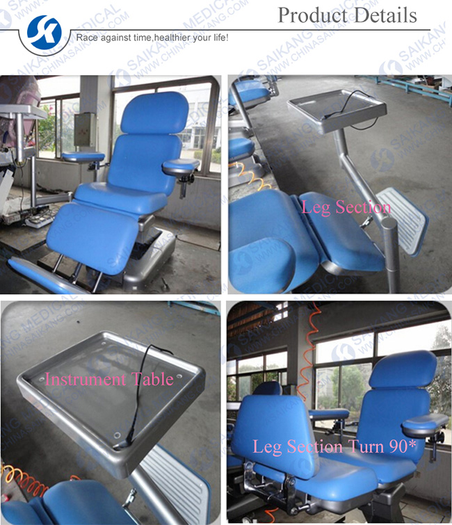 Foldable Blood Phlebotomy Chairs for Sale (CE/FDA/ISO)