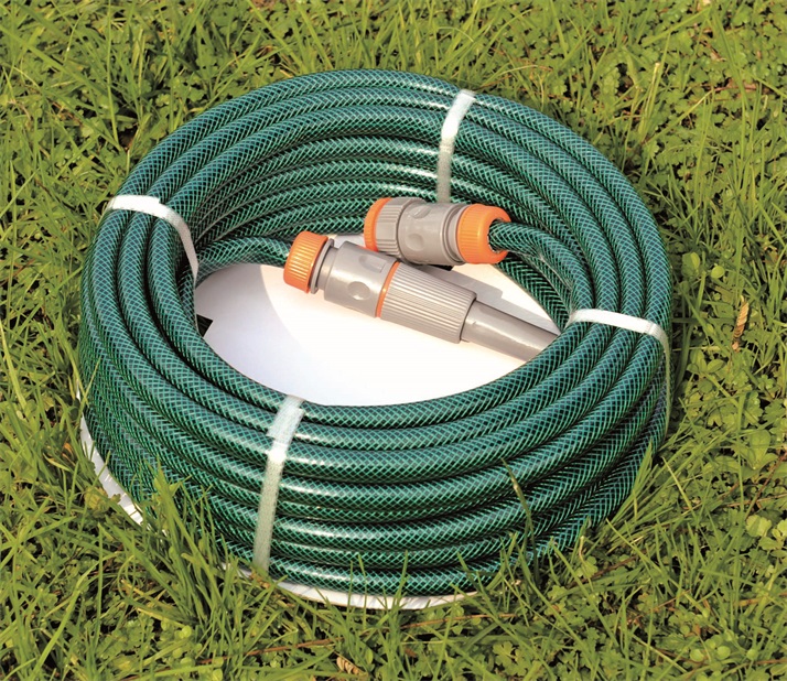 15m (50') UV Resistant Reinforced PVC Garden Hose with Polyester Thread