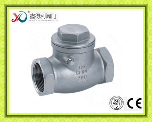 China Factory Screwed End 200wog Casting Swing Check Valve