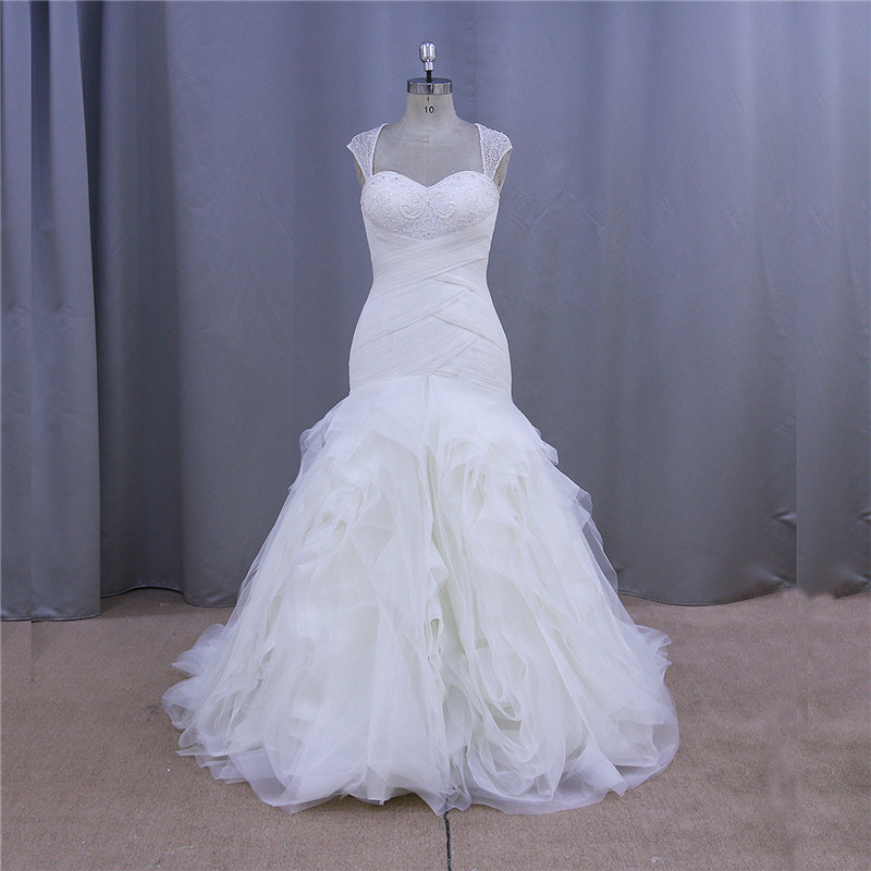 Korean Style Real Sample Wedding Gown 2016 Bridal Dress