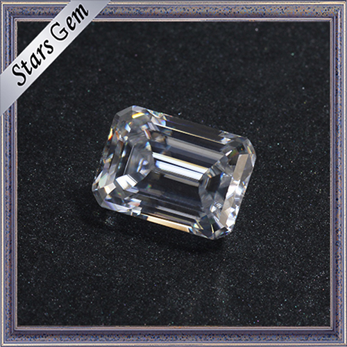 Inquiry Price 10*14mm Clear White Emerald Cut Moissanite Diamond