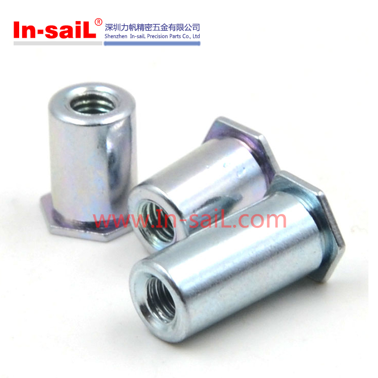 Blind Threaded Standoffs Self Clinching in Thin Aluminium