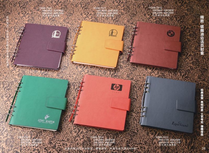 OEM PU Leather Agenda/Notebooks/Diaries