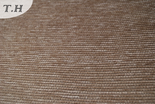 Low-Key Simple Brown Chenille Sofa Fabric (FTH31063)