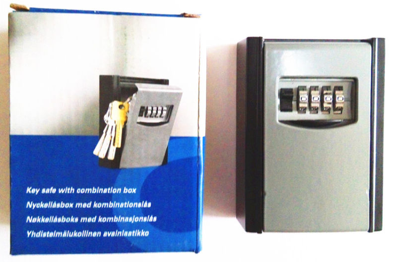 Key Safe Box, Combination Lock, 4-Digits Key Holder Box, Al-280