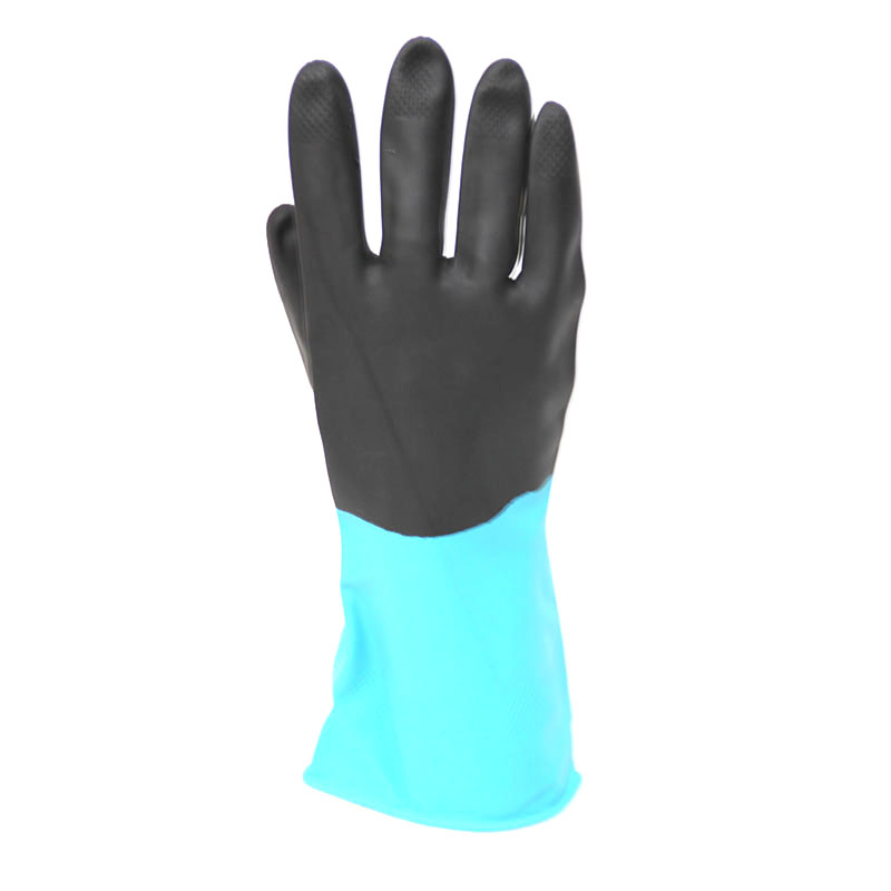 Household Latex Gloves (Blue/Black)