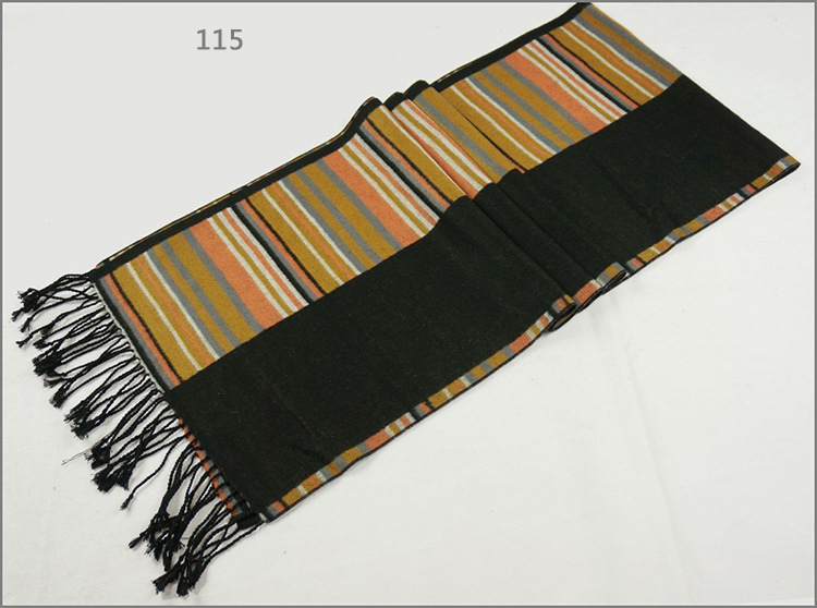 Men's Womens Unisex Reversible Cashmere Feel Winter Warm Checked Diamond Printing Thick Knitted Woven Scarf (SP820)